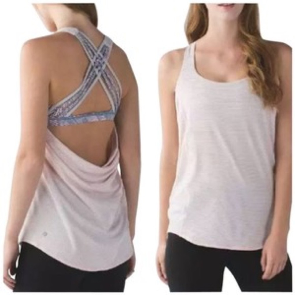 Lululemon Pink Wild Tank with Bra